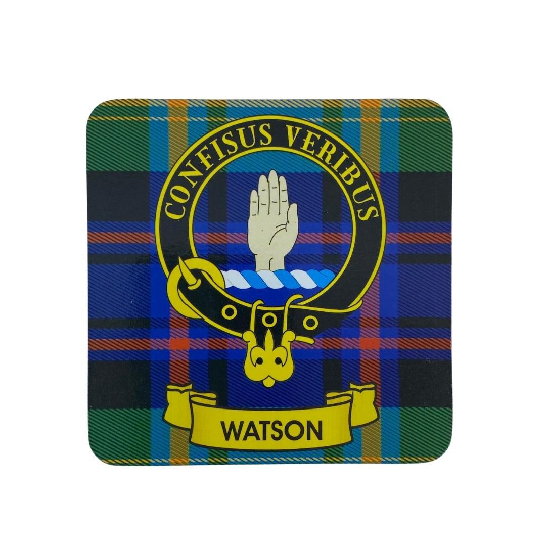 Watson Clan Crest Cork Coaster | Scottish Shop
