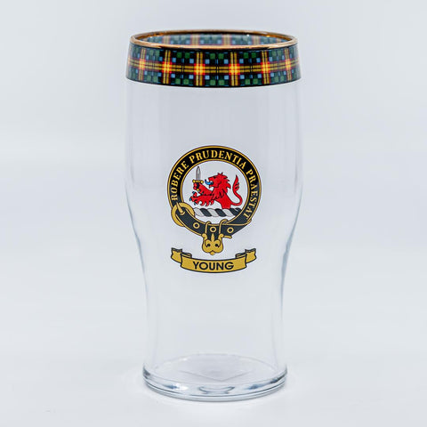 Young Clan Crest Pint Glass