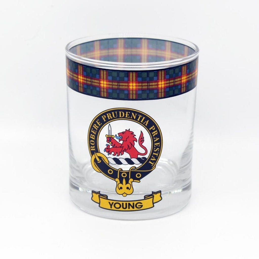 Young Clan Crest Whisky Glass