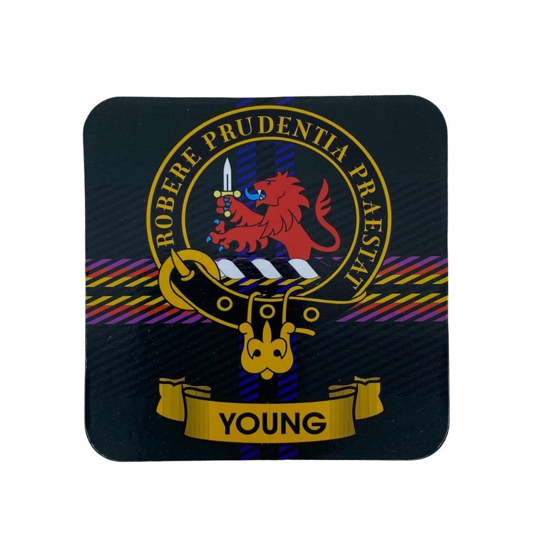 Young Clan Crest Cork Coaster | Scottish Shop