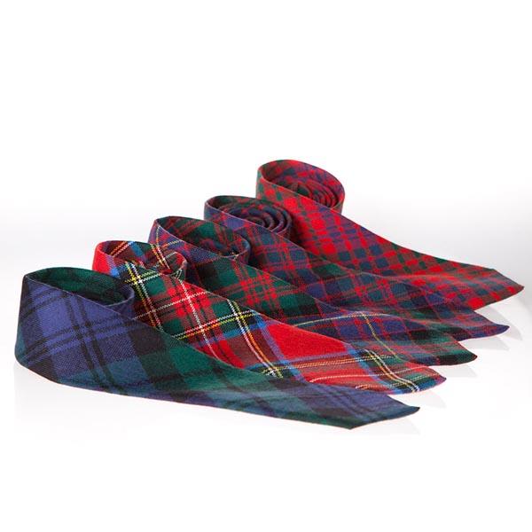 Campbell Faded Weathered Tartan Wool Neck Tie | Scottish Shop