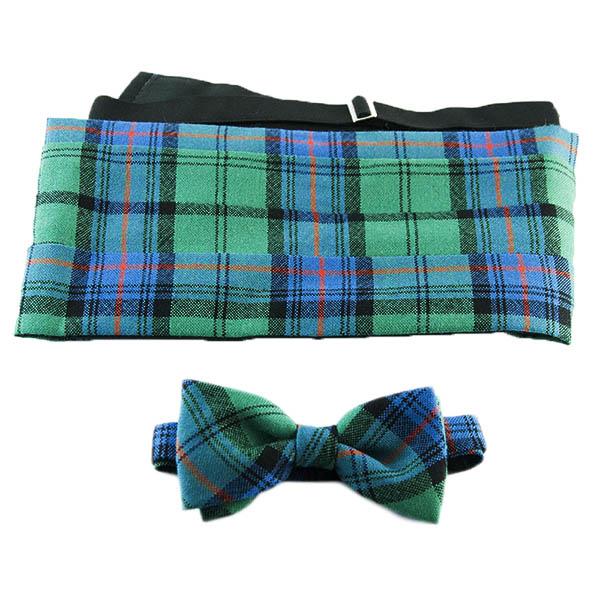 Scott Black & White Modern Tartan Self-Tie Bow Tie | Scottish Shop